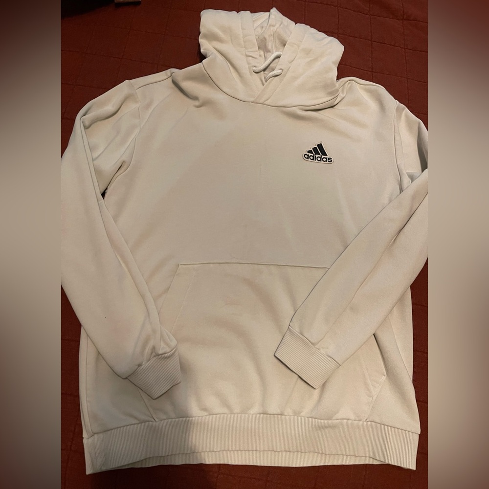 Adidas White Sweatshirt Classic Logo
